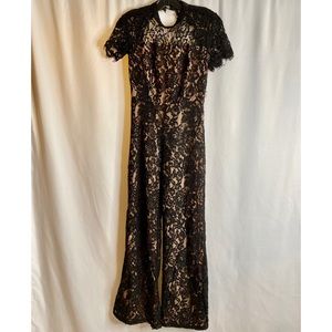 New Lace Black Jumpsuit